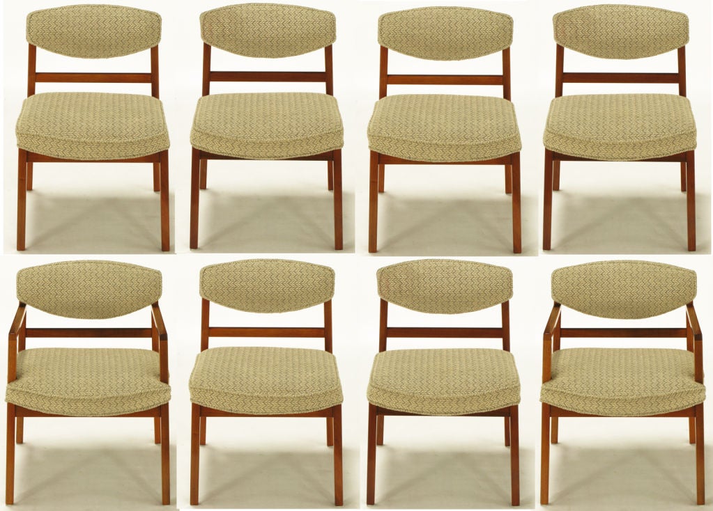 Eight George Nelson For Herman Miller Teak Dining Chairs