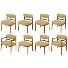 Eight George Nelson For Herman Miller Teak Dining Chairs