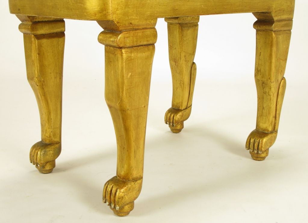 Carved & Gilt Wood Jaguar Table By Diseno Caaesa 4
