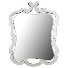 Venetian Modern Mirror With Pierced Mirror Frame