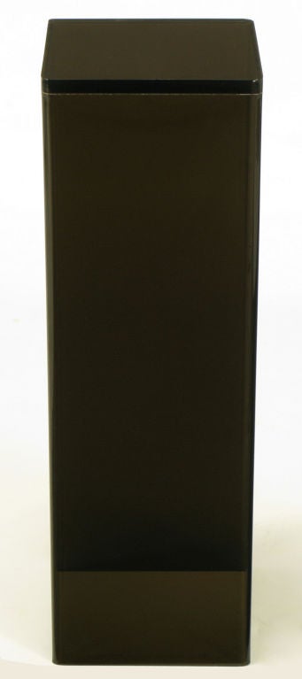 Columnar Smoked Lucite Pedestal