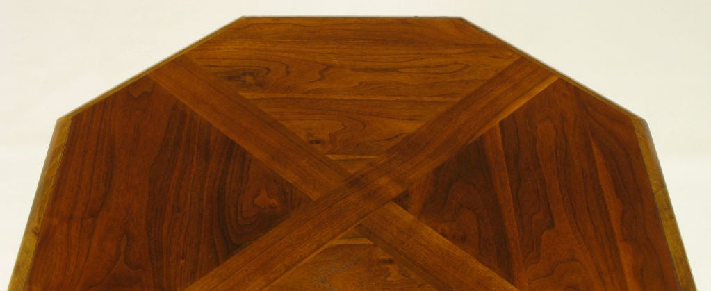 octagon wood coffee table