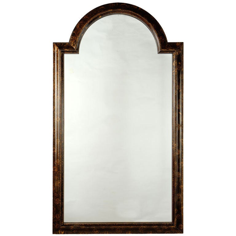 LaBarge Palladian Arch Top Mirror In Faux Tortoise Finish at 1stDibs
