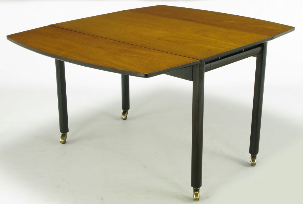 Michael Taylor For Baker Bleached Walnut Drop Leaf Dining Table