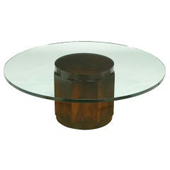 Edward Wormley Mahogany & Glass Coffee Table For Dunbar