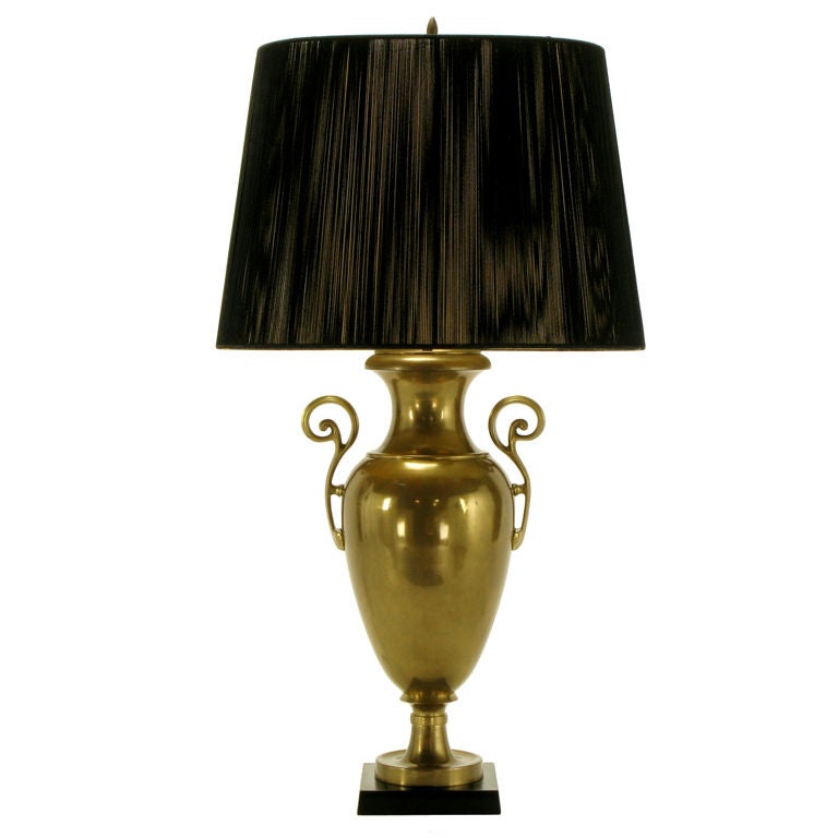 Chapman Brass Urn Form Table Lamp, circa 1972