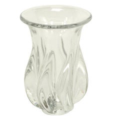1970s Sevres Spiral Body Crystal Vase. 6