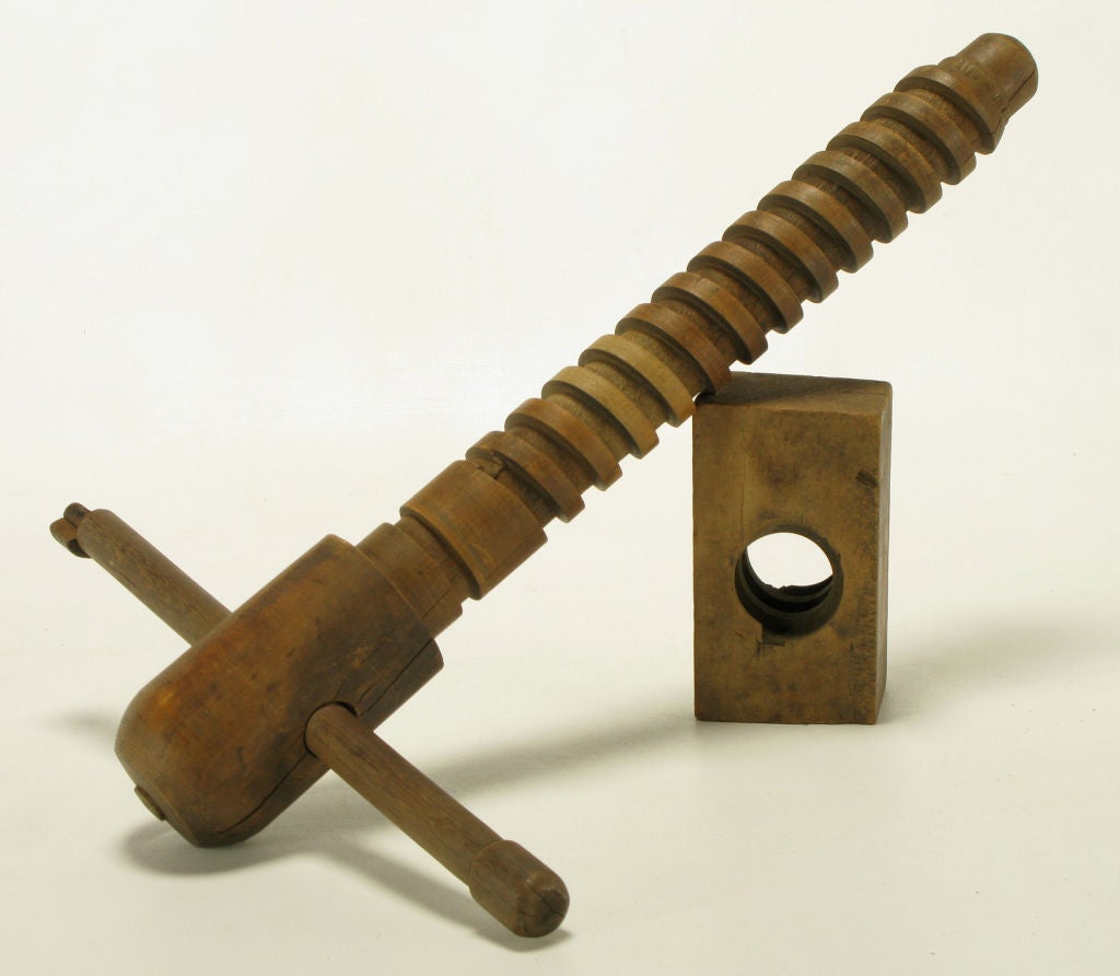 antique screw press