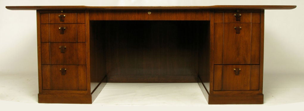 Mid-20th Century Edward Wormley Walnut & Rosewood Executive Desk