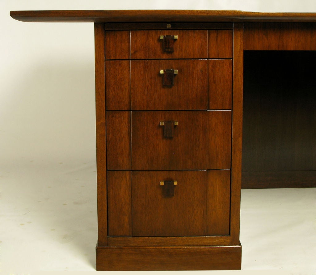 Edward Wormley Walnut & Rosewood Executive Desk 4