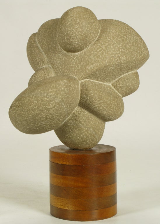 American 1960s Robert Lockhart Stone Sculpture Titled 