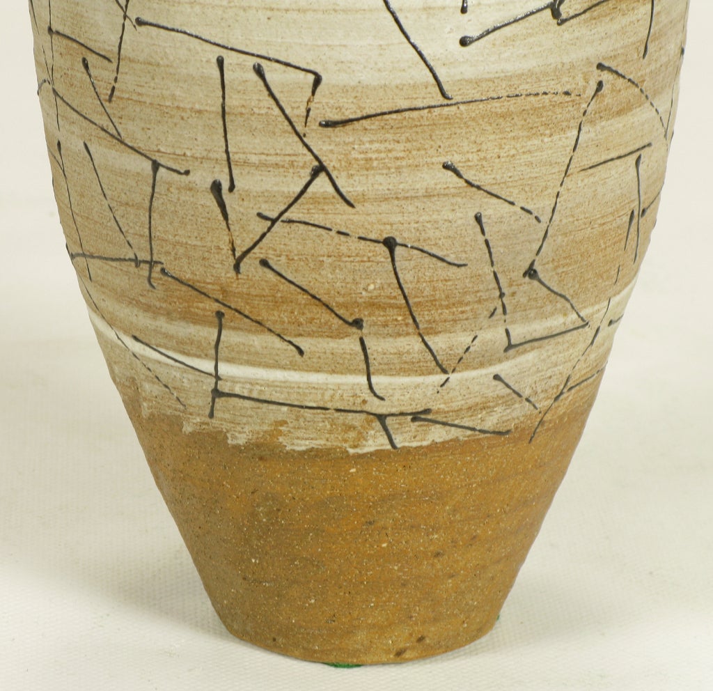 Hand Thrown & Glazed Terra Cotta Free Edge Vase 2