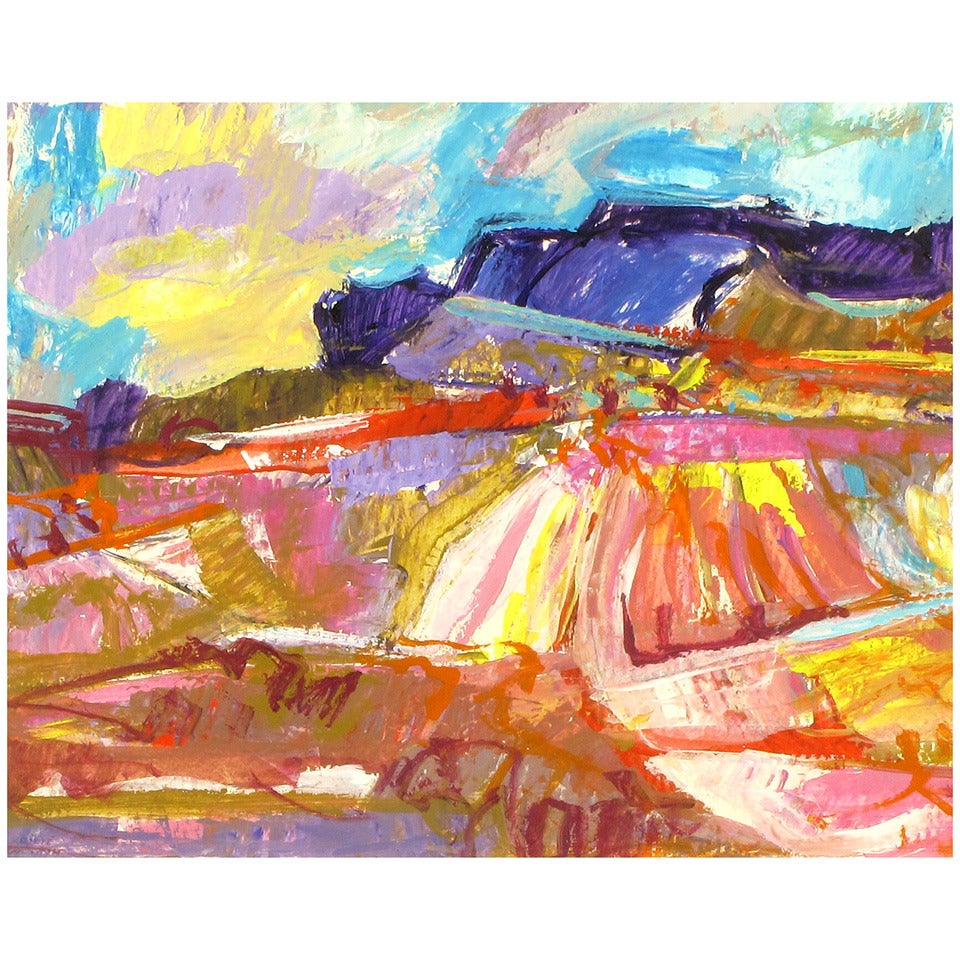 Jean Krille' "Utah '88" Acrylic on Art Board