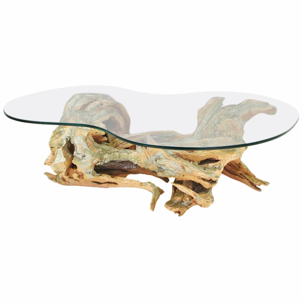 Driftwood Form, Cast Resin Coffee Table