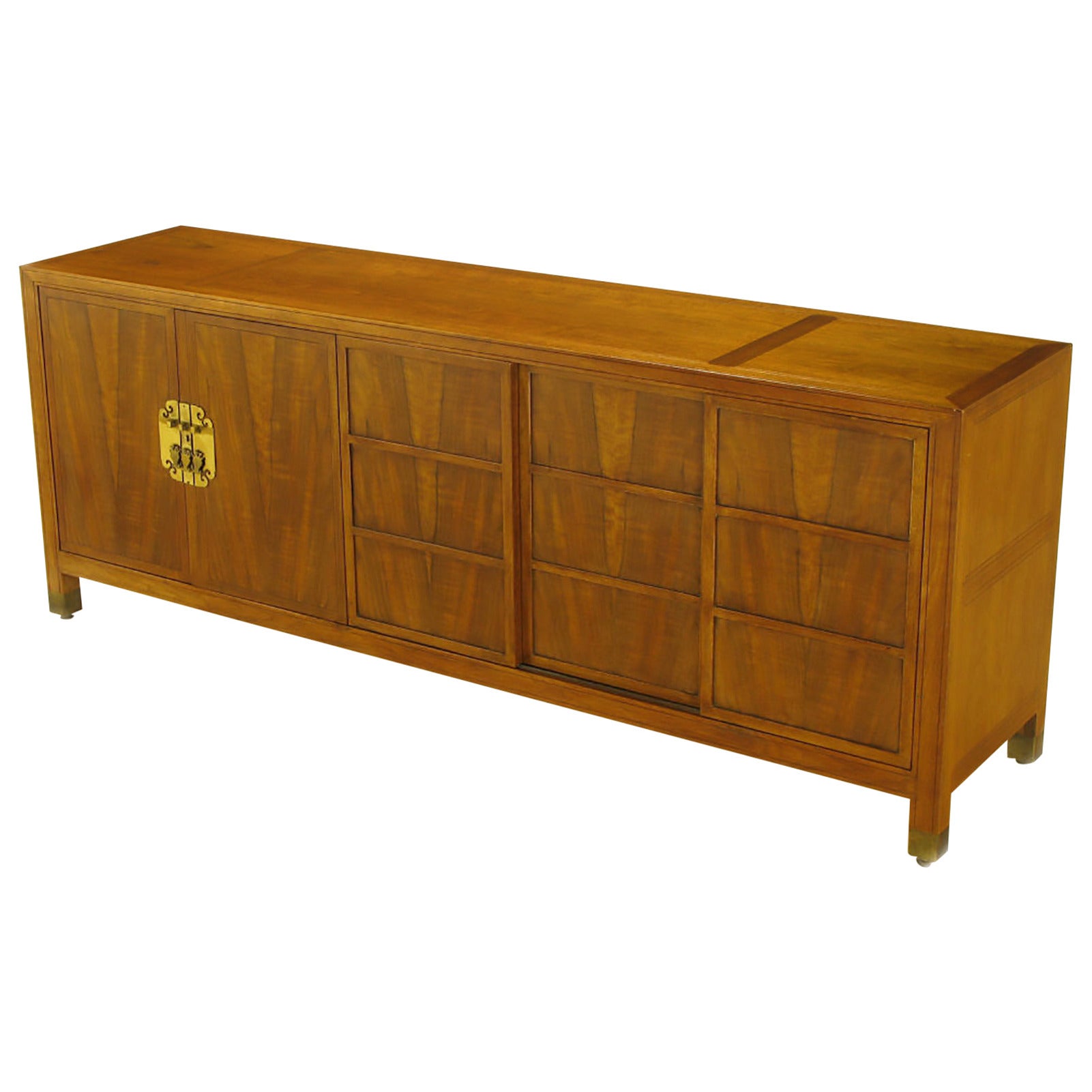 Frank Van Steenberg for Baker Far East Collection Walnut Sideboard