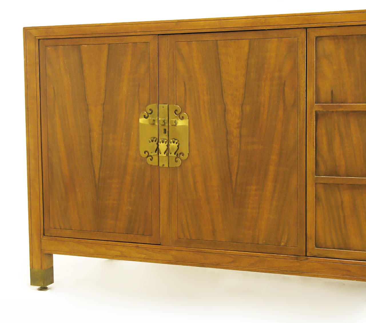 Frank Van Steenberg for Baker Far East Collection Walnut Sideboard For Sale 3