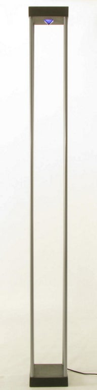 Pair 77" Memphis-Style Postmodern Torchieres