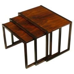 Trio Of Kai Kristiansen Rosewood Nesting Tables