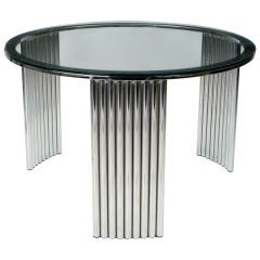 Art Deco Tubular Chrome Coffee Table Attr. Vermillion Of LA