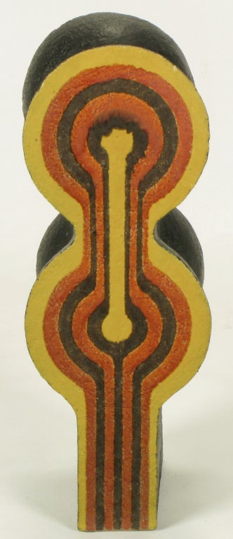 Clay 1967 Abstract Ceramic Sculpture By Tomiya Matsuda (1939-2011)