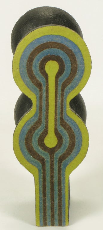 1967 Abstract Ceramic Sculpture By Tomiya Matsuda (1939-2011) 1