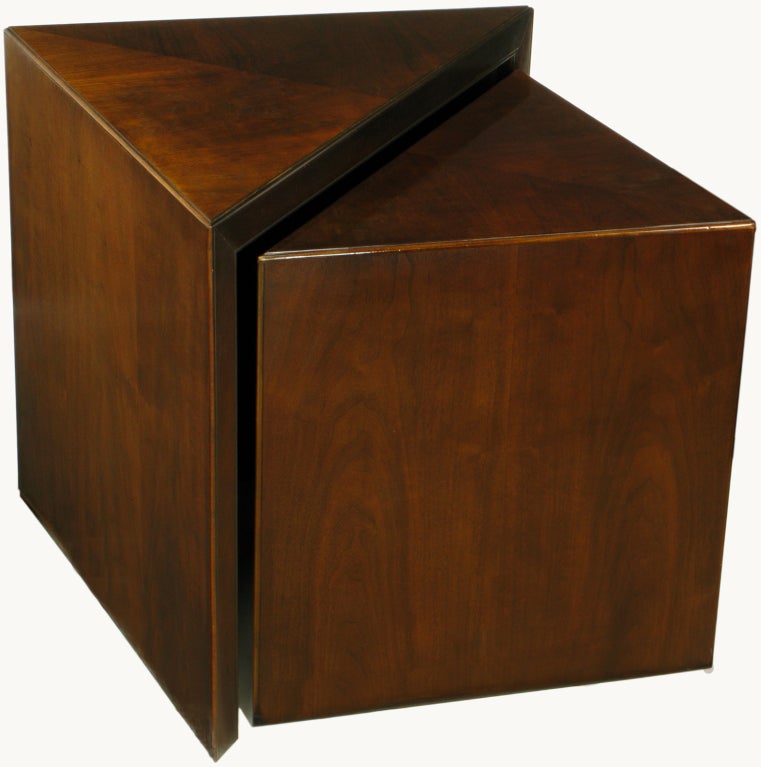 Unusual Pair Baker Triangular Nesting Tables