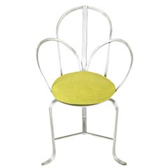 Incised Iron Three-Leg Side Chair