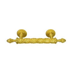 Used Sherle Wagner Gold Plated Bronze Drawer Pulls