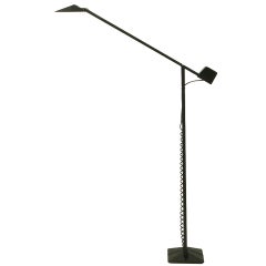 Retro Black Cast Iron and Steel Articulated Floor Lamp by Artup