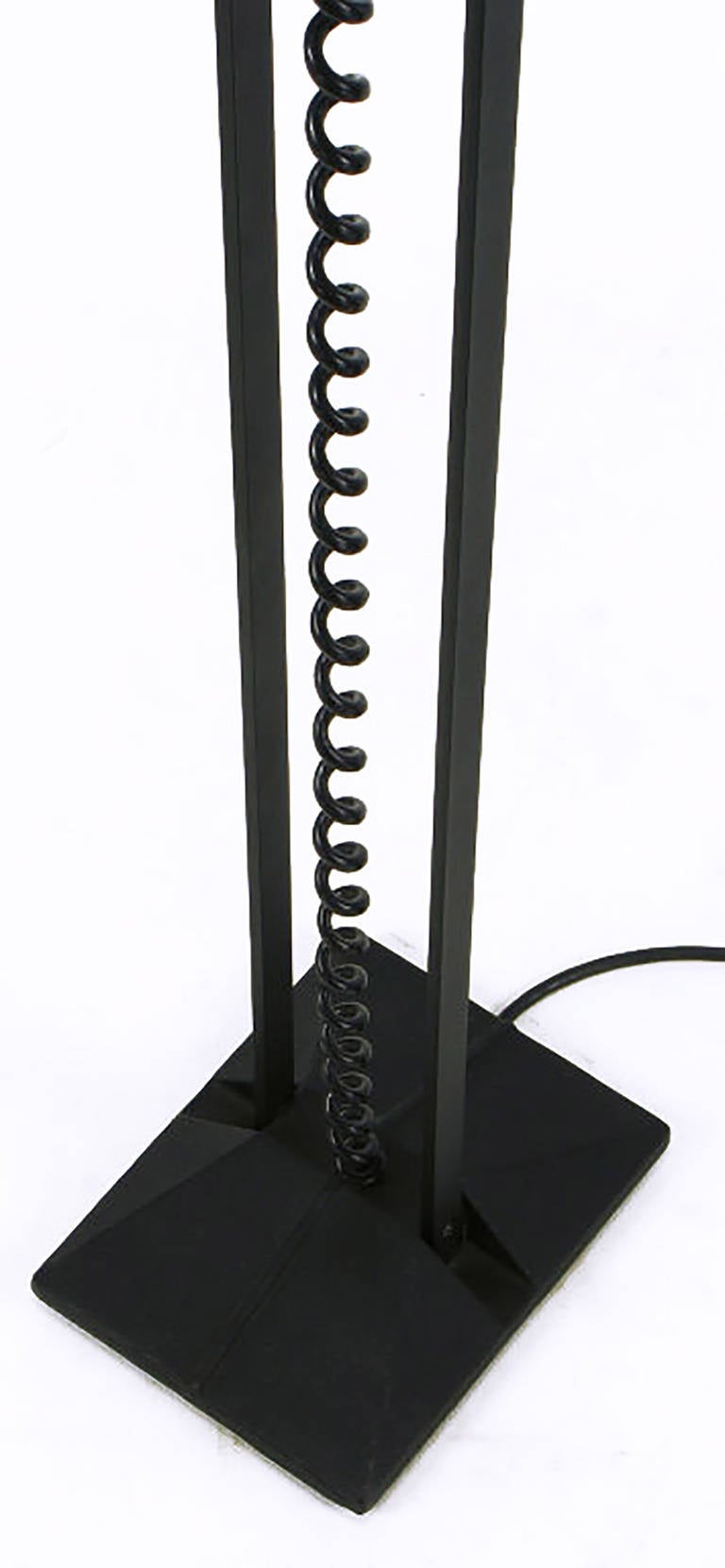 Black Cast Iron and Steel Articulated Floor Lamp by Artup In Good Condition In Chicago, IL