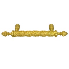 Vintage Sherle Wagner Cast & Gold Plated Bronze Pull.