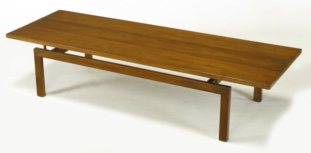 Floating Top Walnut Coffee Table 1