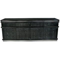 Jay Spectre Ebonized & Cerused Oak Cabinet