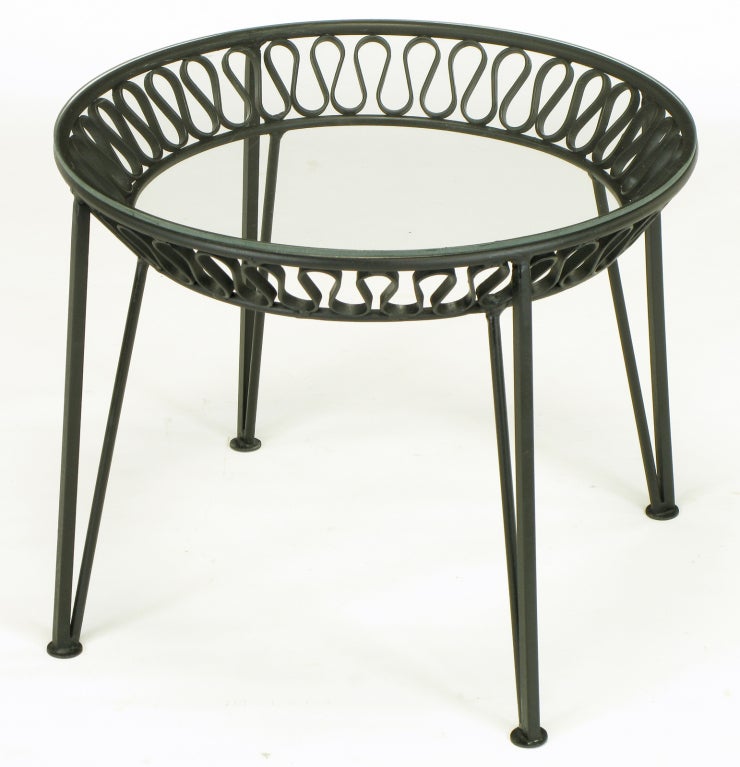 Maurizio Tempestini For Salterini Wrought Iron Side Table