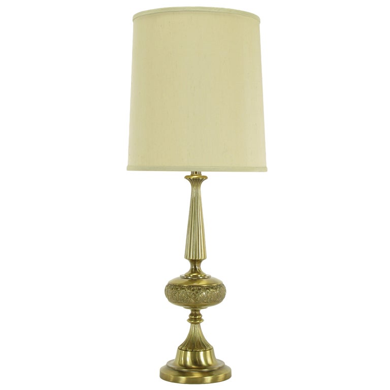 Elegant Rembrandt Brushed Brass Table Lamp