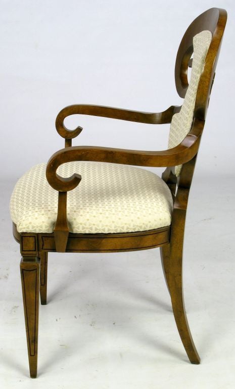 Mid-20th Century Six William Doezema Biedermeier Dining Chairs for Mastercraft