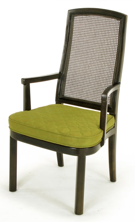 henredon cane back chairs