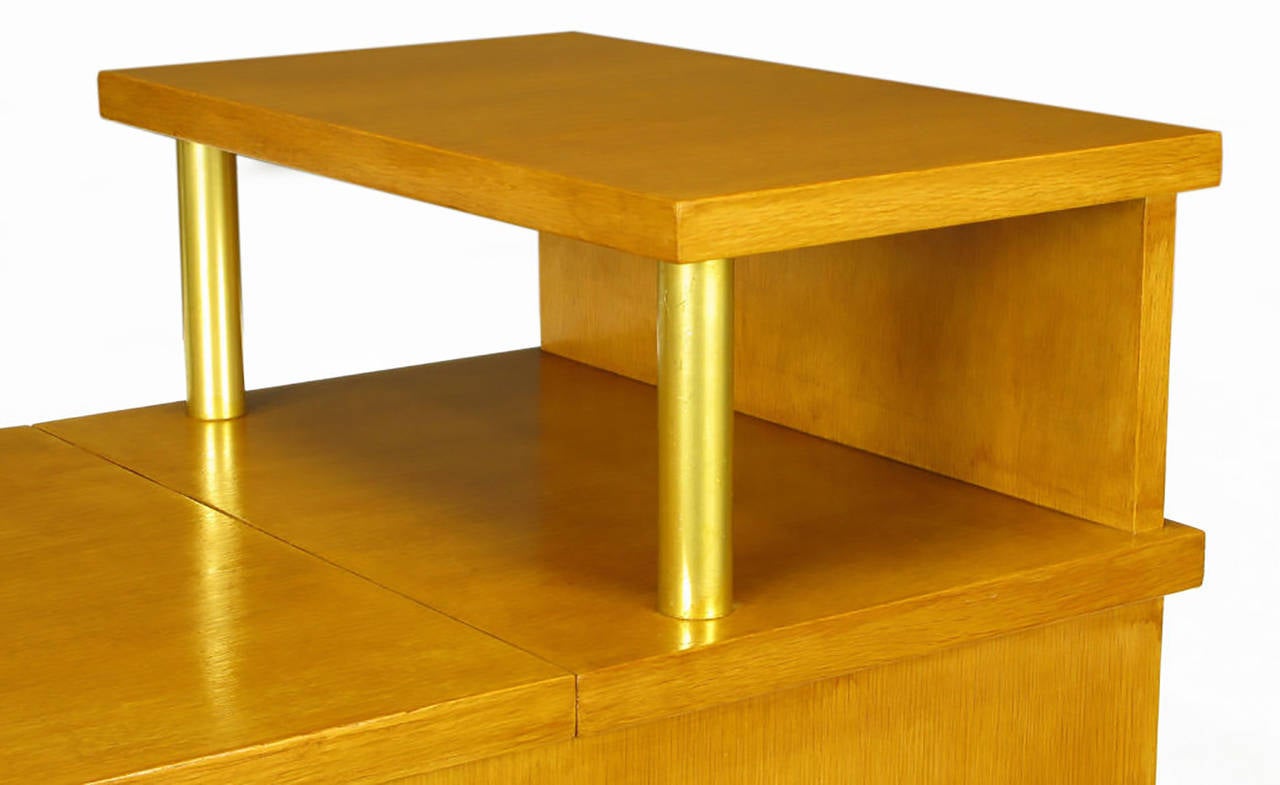Pair of Two-Tier End Tables with Cedar-Lined Storage 2