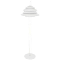 Sonneman Chrome and White Enamel Floor Lamp 5