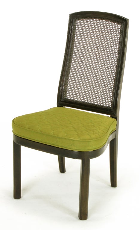 henredon cane back dining chairs