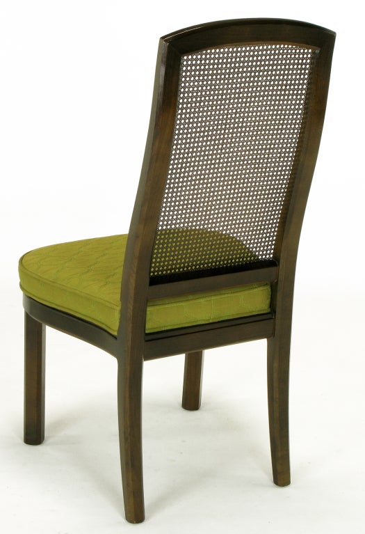 American Six Henredon Chinoiserie Mahogany & Cane Dining Chairs