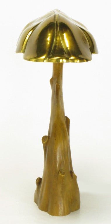 Late 20th Century Chapman Lighting Art Nouveau Tree Form Desk Lamp.