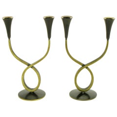 Rena Rosenthal Brass Double Arm Candelabra 2