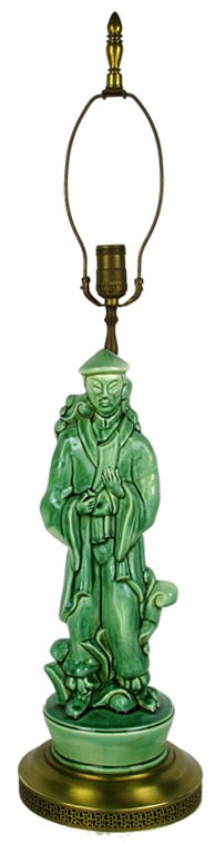 jade table lamp