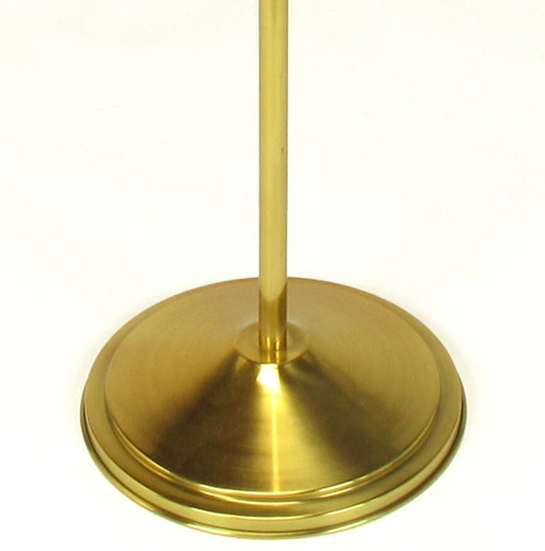 Pharmacy Style Brass Shell Shade Floor Lamp 1
