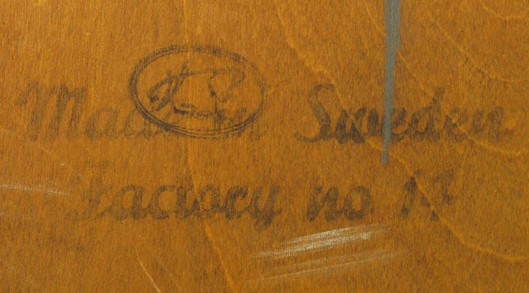 Swedish Teak Carved-Front Long Dresser Attributed to Edmond Spence 5