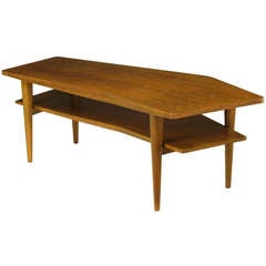 M.Singer & Sons Angled Italian Walnut Coffee Table 6