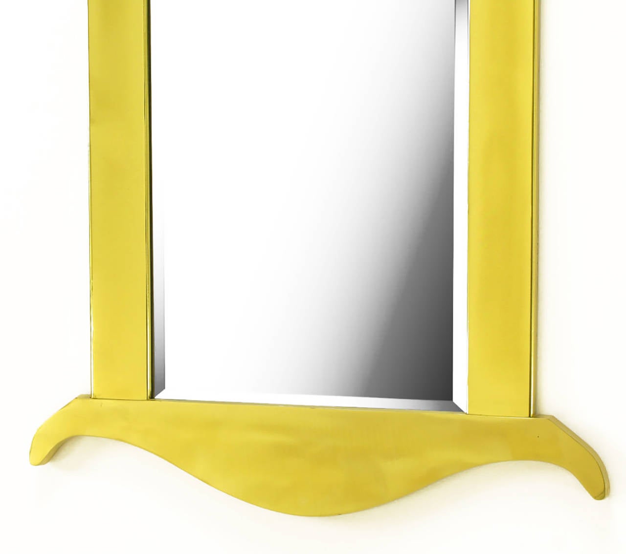 American Three Solid Brass Frame Trois Couers Mirrors For Sale