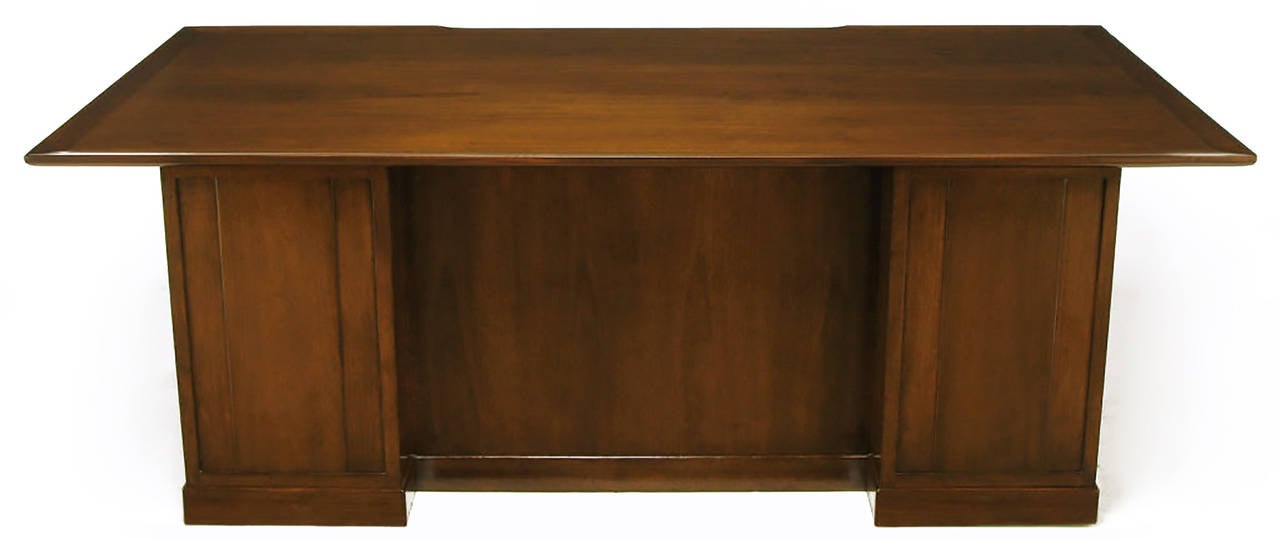 Edward Wormley Walnut and Rosewood Executive Desk 2