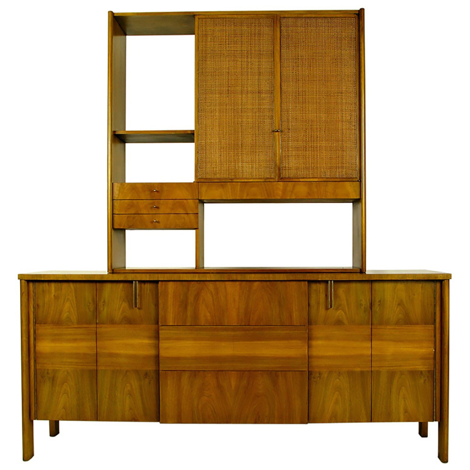 Dale Ford Walnut and Cane Sideboard by John Widdicomb For Sale